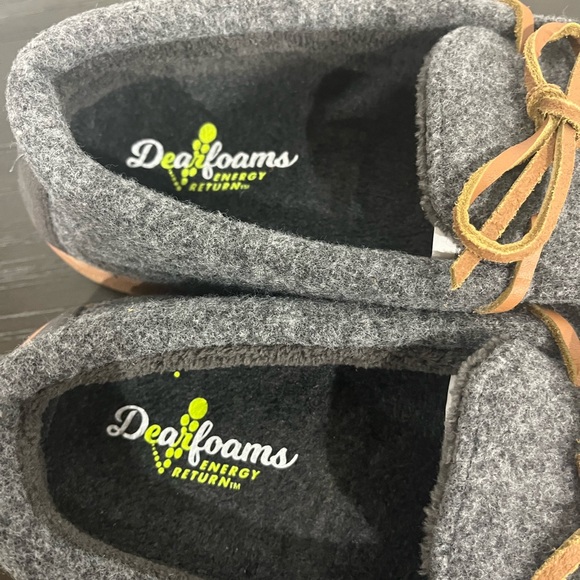 Women's Wilmington wool blend Energy return moccasin slippers gray medium - Picture 9 of 9